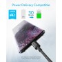 Anker Cable USB C Carga Rapida,60W Cable USB C de Nylón, Paquete Doble, para iPhone 16/16 Pro/16 Plus/15/16 ProMax, iPad