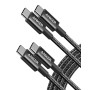 Anker Cable USB C Carga Rapida,60W Cable USB C de Nylón, Paquete Doble, para iPhone 16/16 Pro/16 Plus/15/16 ProMax, iPad
