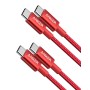 Anker Cable USB C Carga Rapida,60W Cable USB C de Nylón, Paquete Doble, para iPhone 16/16 Pro/16 Plus/15/16 ProMax, iPad