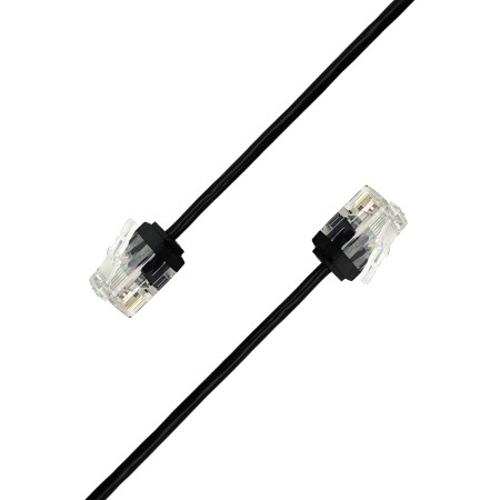 Elfcam® - 5m Slim Cat 6 Ethernet Cable, Cat6 32AWG WAN LAN Cable de red, Ultra Slim Negro (5 metros)