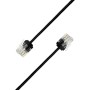 Elfcam® - 5m Slim Cat 6 Ethernet Cable, Cat6 32AWG WAN LAN Cable de red, Ultra Slim Negro (5 metros)