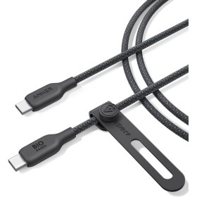 Anker Cable USB-C a USB-C (240 W, 180 cm) Cable de carga de nailon orgánico tipo C, carga rápida, compatible con iphone 15,