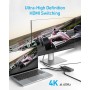 Anker Switch HDMI, bidireccional, 4K, 60 Hz, Divisor HDMI con diseño metálico, Salida 4 en 1 con Indicadores LED, 3D, HDR,