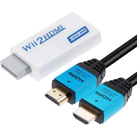 Zacro Adaptador Wii Hdmi Wii Hdmi Wii a HDMI Full HD convertidor Display Port a Hdmi Adaptador 720P 1080P HD Video Audio Salida