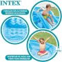 INTEX Centro de juego de agua, Centro de juego acuático, 373x234x99 cm, 235 litros, 81 kg, suelo acolchado, Piscina con tobogán,