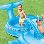 INTEX Centro de juego de agua, Centro de juego acuático, 373x234x99 cm, 235 litros, 81 kg, suelo acolchado, Piscina con tobogán,