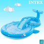 INTEX Centro de juego de agua, Centro de juego acuático, 373x234x99 cm, 235 litros, 81 kg, suelo acolchado, Piscina con tobogán,