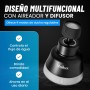Vailux® Adaptador Grifo cocina - Plateado - Negro | Aireador Grifo cocina Con Giro 360° | Difusor Grifo Cocina | Atomizador