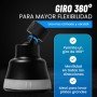 Vailux® Adaptador Grifo cocina - Plateado - Negro | Aireador Grifo cocina Con Giro 360° | Difusor Grifo Cocina | Atomizador