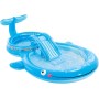 INTEX Centro de juego de agua, Centro de juego acuático, 373x234x99 cm, 235 litros, 81 kg, suelo acolchado, Piscina con tobogán,