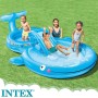 INTEX Centro de juego de agua, Centro de juego acuático, 373x234x99 cm, 235 litros, 81 kg, suelo acolchado, Piscina con tobogán,