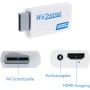 Zacro Adaptador Wii Hdmi Wii Hdmi Wii a HDMI Full HD convertidor Display Port a Hdmi Adaptador 720P 1080P HD Video Audio Salida