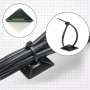 jatimdotin Bridas, 200 Piezas Bridas Plastico, Juego Soportes de Cables Autoadhesivo, Adhesivas para Bridas de Cables, Brida +