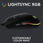 Logitech G203 LIGHTSYNC Ratón USB Gaming con Iluminación RGB Personalizable, 6 Botones Programables, Captor 8K para Gaming,