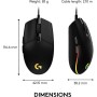 Logitech G203 LIGHTSYNC Ratón USB Gaming con Iluminación RGB Personalizable, 6 Botones Programables, Captor 8K para Gaming,