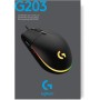 Logitech G203 LIGHTSYNC Ratón USB Gaming con Iluminación RGB Personalizable, 6 Botones Programables, Captor 8K para Gaming,
