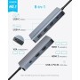 Anker 8-in-1 USB-C Hub, USB C Docking Station Triple Display Multi-Port Dongle with 2 HDMI 4K and VGA 1080p, 5Gbps Data