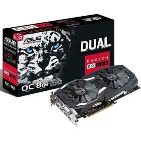 ASUS DUAL-RX580-O8G Radeon RX 580 8GB - Tarjeta gráfica (AMD, Radeon RX 580, 7680 x 4320 Pixeles, 1360 MHz, 1380 MHz, 7680 x