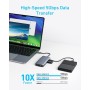 Anker 8-in-1 USB-C Hub, USB C Docking Station Triple Display Multi-Port Dongle with 2 HDMI 4K and VGA 1080p, 5Gbps Data