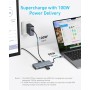 Anker 8-in-1 USB-C Hub, USB C Docking Station Triple Display Multi-Port Dongle with 2 HDMI 4K and VGA 1080p, 5Gbps Data