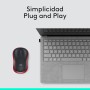 Logitech M185 Ratón Inalámbrico, 2.4GHz con Mini Receptor USB, Batería de 12 Meses, Seguimiento Óptico con Resolución de 1000