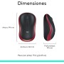 Logitech M185 Ratón Inalámbrico, 2.4GHz con Mini Receptor USB, Batería de 12 Meses, Seguimiento Óptico con Resolución de 1000