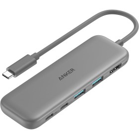 Anker Hub USB C, concentrador Hub USB 332 (5 en 1) con Pantalla HDMI 4K, Puerto de Datos de 5 Gbps y 2 Puertos USB-A para