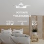 Mellerware - Ceiling Fan with Remote Control Brizy Bright Minimal 40 W | 6 Speeds | Ultra Quiet | 3 Blades 132 Diameter |