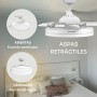 Mellerware - Ceiling Fan with Remote Control Brizy Bright Minimal 40 W | 6 Speeds | Ultra Quiet | 3 Blades 132 Diameter |