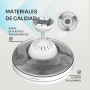 Mellerware - Ceiling Fan with Remote Control Brizy Bright Minimal 40 W | 6 Speeds | Ultra Quiet | 3 Blades 132 Diameter |