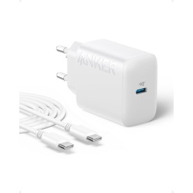 Cargador USB C Anker 20W, Cargador de Pared USB-C Anker, Compatible con iPhone 15 / iPhone 15 Plus/iPhone 15 Pro/iPhone 15 Pro