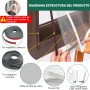 MLEJU Mosquitera Ventana Magnetica, 120x130cm Fibra de Vidrio, DIY Cortable, Fácil Instalación sin Taladrar, Fácil de