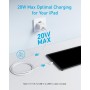 Cargador USB C Anker 20W, Cargador de Pared USB-C Anker, Compatible con iPhone 15 / iPhone 15 Plus/iPhone 15 Pro/iPhone 15 Pro