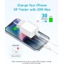 Cargador USB C Anker 20W, Cargador de Pared USB-C Anker, Compatible con iPhone 15 / iPhone 15 Plus/iPhone 15 Pro/iPhone 15 Pro