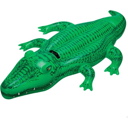 Intex Cocodrilo hinchable acuático, colchoneta para piscina con 1 asa, 168x86 cm (58546)