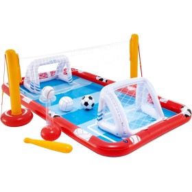 Intex 57147NP - Centro de juegos acuático hinchable INTEX, para niños, medidas 325x267x102 cm, 470 litros, voleibol, fútbol,