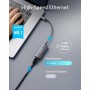 Adaptador USB C de Anker a Ethernet de 2.5 Gbps, Adaptador PowerExpand USB C a Gigabit Ethernet, Adaptador USB C portátil de