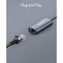 Adaptador USB C de Anker a Ethernet de 2.5 Gbps, Adaptador PowerExpand USB C a Gigabit Ethernet, Adaptador USB C portátil de