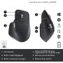 Logitech MX Master 3S - Ratón Inalámbrico Performance con Desplazamiento Rápido, Ergo, 8K DPI, Funciona sobre Cristal, Clics