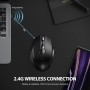 INPHIC Ratón inalámbrico recargable, mouse inalámbrico de 2.4 G con nano receptor USB para laptop, PC, tabletas, 6 botones,