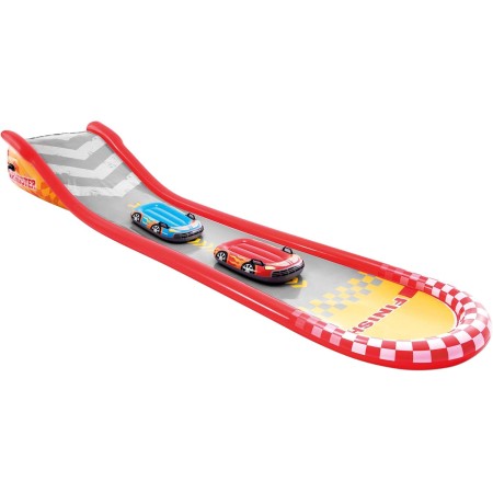 Intex 57147NP - Centro de juegos acuático hinchable INTEX, para niños, medidas 325x267x102 cm, 470 litros, voleibol, fútbol,