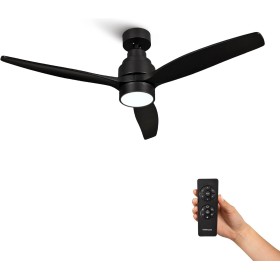 Mellerware - Ceiling Fan with Remote Control Brizy Bright | 30 W | 6 Speeds | Ultra Quiet | 3 Blades 132 Diameter |