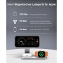 Cargador inalámbrico con mag-Safe, estación de Carga iPhone 3 en 1 para Apple Watch, Cargador inalámbrico inductivo Plegable
