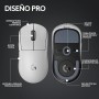 Logitech G PRO X SUPERLIGHT 2 LIGHTSPEED Ratón inalámbrico Gaming, 8K, ligero, 60g, interruptores híbridos LIGHTFORCE, sensor
