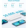 Anker 335 Power Bank (PowerCore 20K), Cargador portátil de 20 W con Carga rápida USB-C, Compatible con el iPhone de Las Series