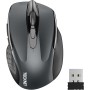TECKNET Ratón Inalámbrico, 5 Niveles 2600 dpi, 2.4G Ratón Inalámbrico USB Ergonómico, 6 Botones, 24 Meses Duración de Batería,