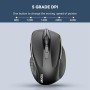 TECKNET Ratón Inalámbrico, 5 Niveles 2600 dpi, 2.4G Ratón Inalámbrico USB Ergonómico, 6 Botones, 24 Meses Duración de Batería,