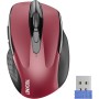TECKNET Ratón Inalámbrico, 5 Niveles 2600 dpi, 2.4G Ratón Inalámbrico USB Ergonómico, 6 Botones, 24 Meses Duración de Batería,
