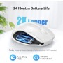 TECKNET Ratón Inalámbrico, 5 Niveles 2600 dpi, 2.4G Ratón Inalámbrico USB Ergonómico, 6 Botones, 24 Meses Duración de Batería,