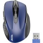 TECKNET Ratón Inalámbrico, 5 Niveles 2600 dpi, 2.4G Ratón Inalámbrico USB Ergonómico, 6 Botones, 24 Meses Duración de Batería,
